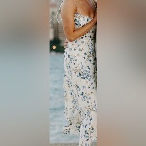 Reformation Blue and White Floral Maxi Dress